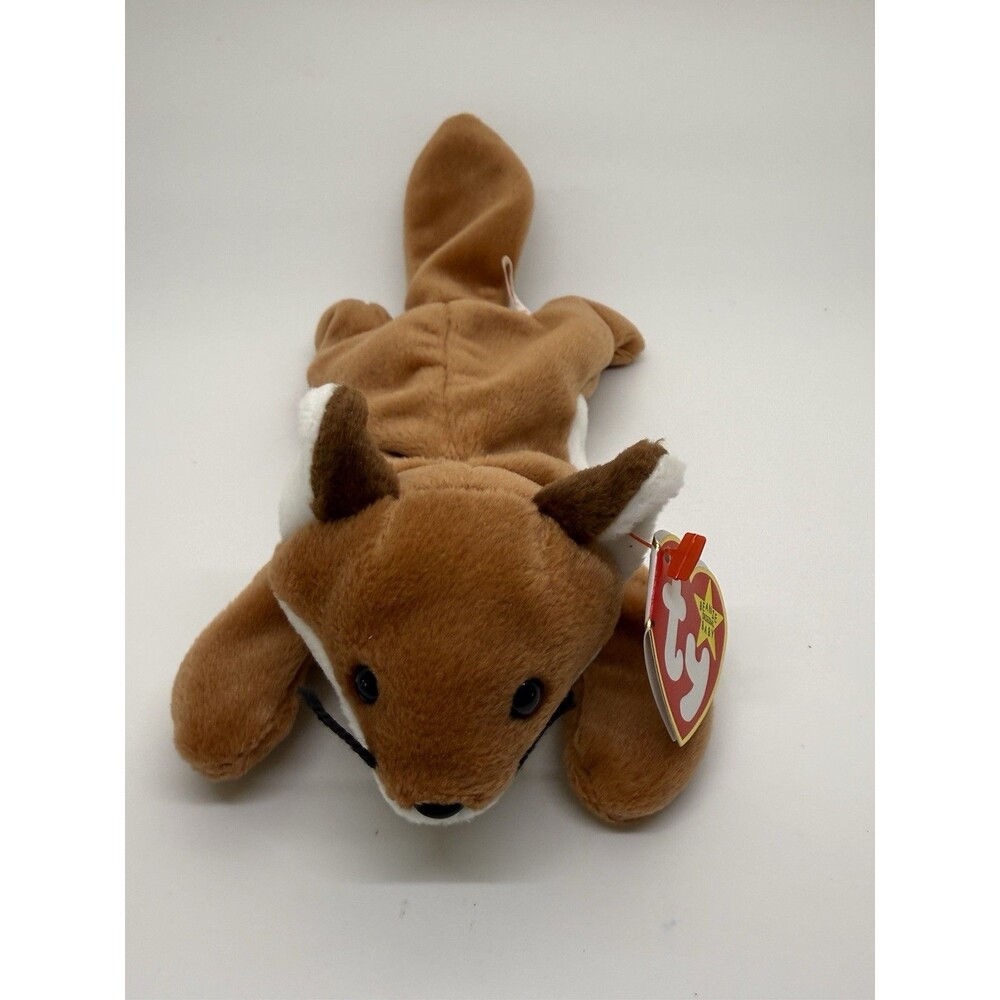 1996 Vintage TY “Sly the Fox” Beanie Baby White Belly Retired MINT New With Tags
